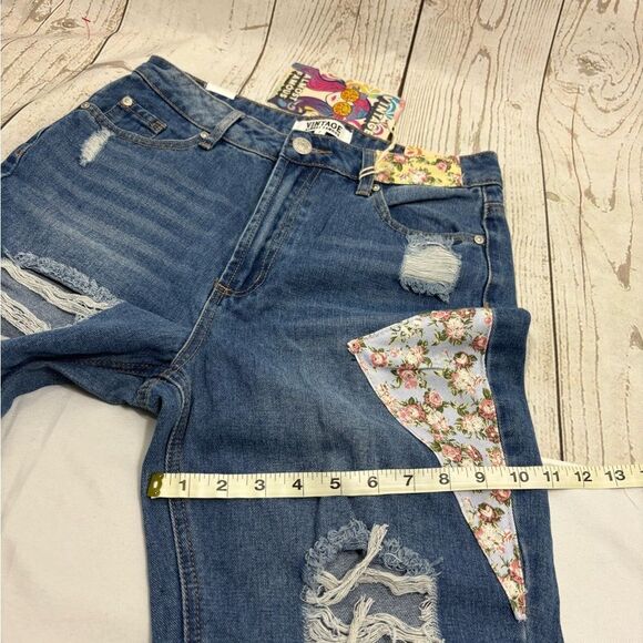 NWT Vintage Almost Famous Patchwork Jeans - Picture 10 of 11